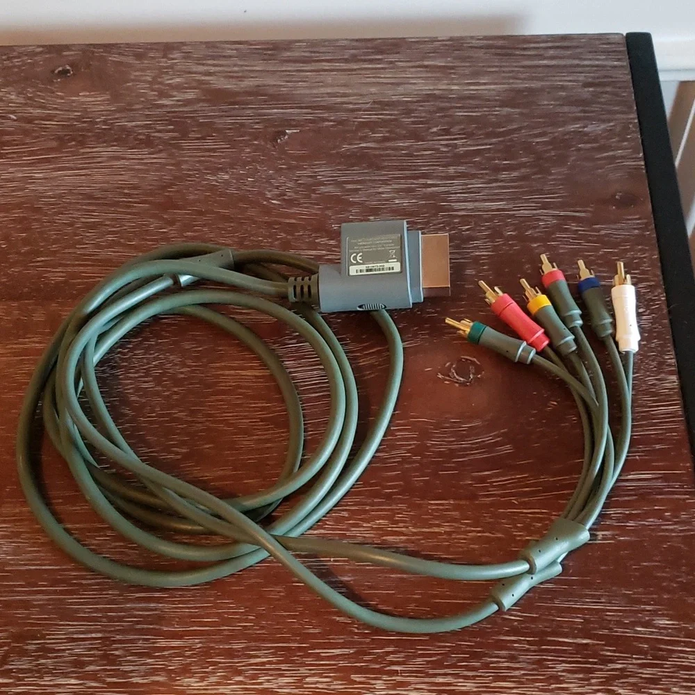 OEM Xbox 360 HD AV Component Cable Authentic Microsoft X810972 002